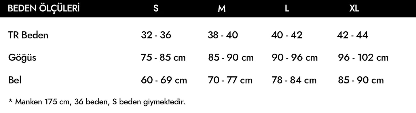 Uzun Kollu Crop Flare Takım