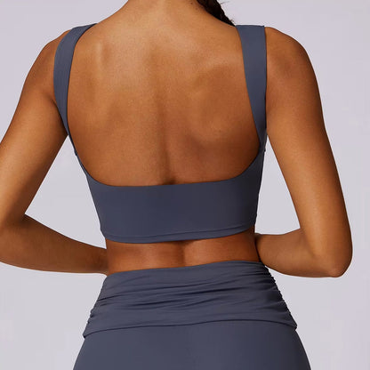 Sırt Dekolteli Crop Flare Takım